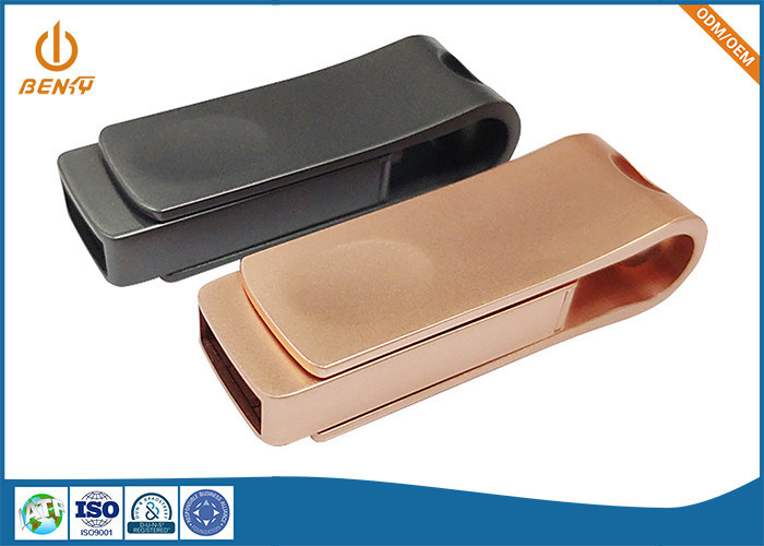 Ra0.8 Ra3.2 en alliage de zinc coquille faite sur commande de connecteur d'USB de pièces de moulage mécanique sous pression